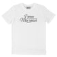 T-shirt unisex in cotone biologico con stampa “Mon amour”
