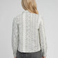 Camicia Seliana a righe écru in cotone