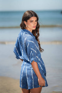 Pantaloncini tie-dye in viscosa