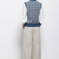 Pantaloni palazzo in cotone con tasche e vita elasticizzata