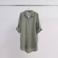 Abito camicia corto in lino