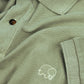 Polo in cotone organico tinto in pigmento Verde Reseda