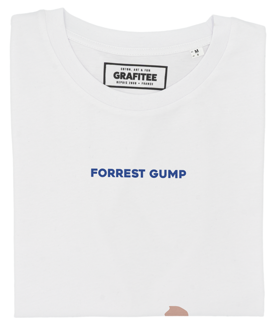 T-shirt Forrest Gump con grafica panchina