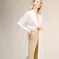 Cardigan lungo aperto in misto cashmere da donna