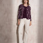 Cardigan jacquard animalier da donna
