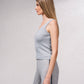 Top a coste metalliche lucido