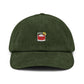 Cappello in velluto a coste con ricamo cocktail