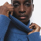Maglione a collo alto in maglia strutturata
