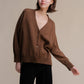Cardigan oversize in tweed
