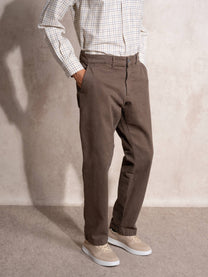 Pantaloni chino in cotone elasticizzato da uomo