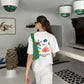 T-shirt oversize “Extinction is Forever” in cotone biologico
