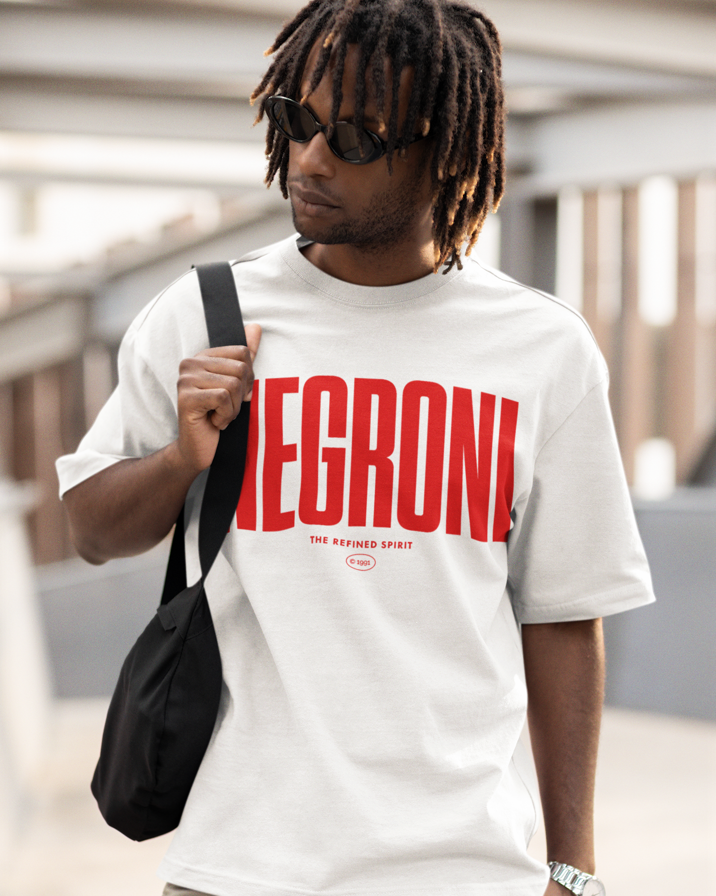 T-shirt biologica unisex Negroni con stampa