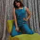 Tuta jumpsuit stampata con cintura