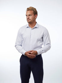 Camicia elegante slim fit blu Lagos