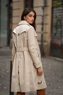 Trench lungo classico da donna