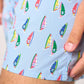 Boxer in cotone biologico con stampa windsurf