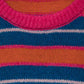 Maglione a righe multicolor in maglia