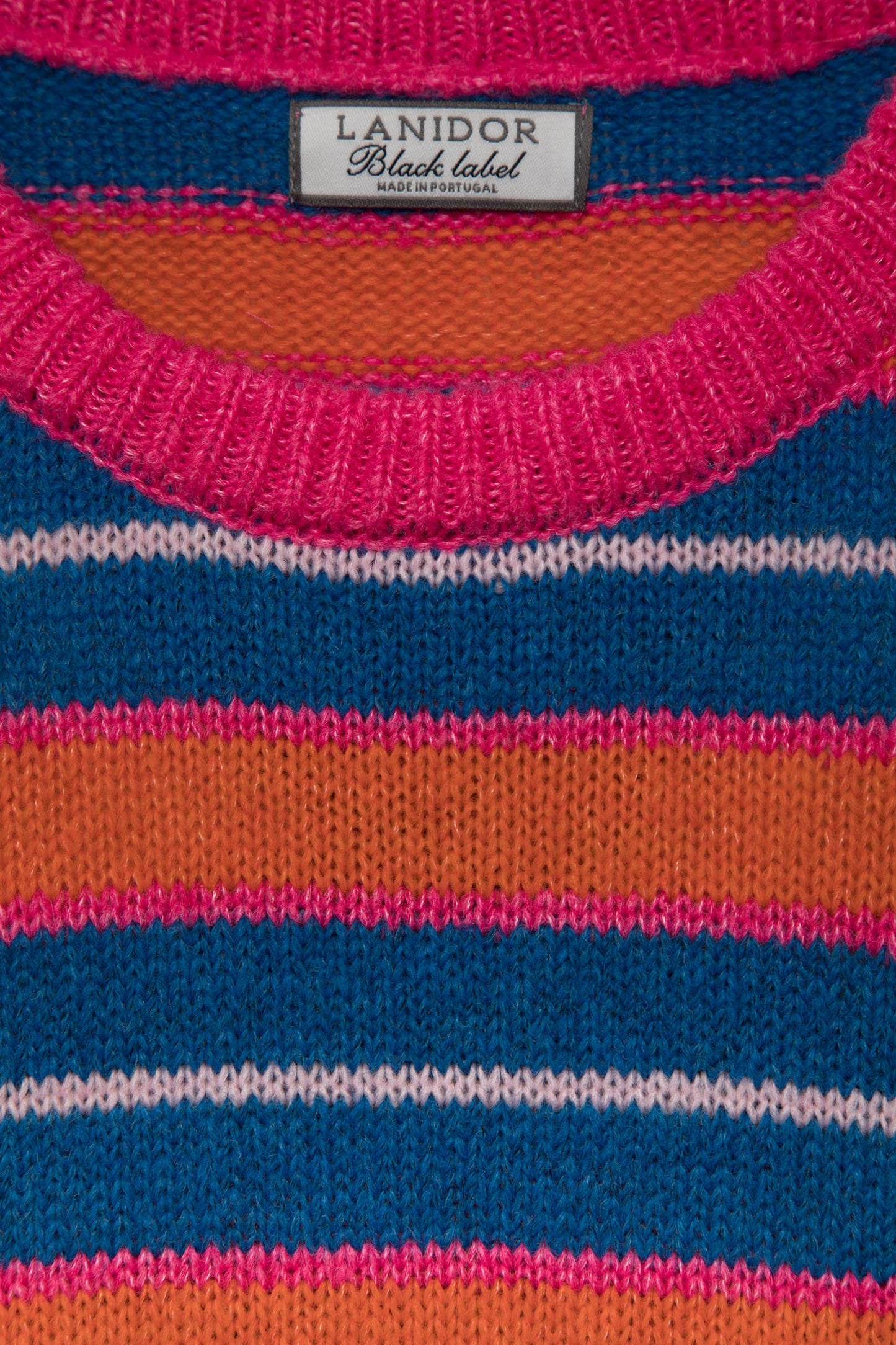 Maglione a righe multicolor in maglia