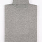 Maglione dolcevita effetto cashmere grigio taglie forti