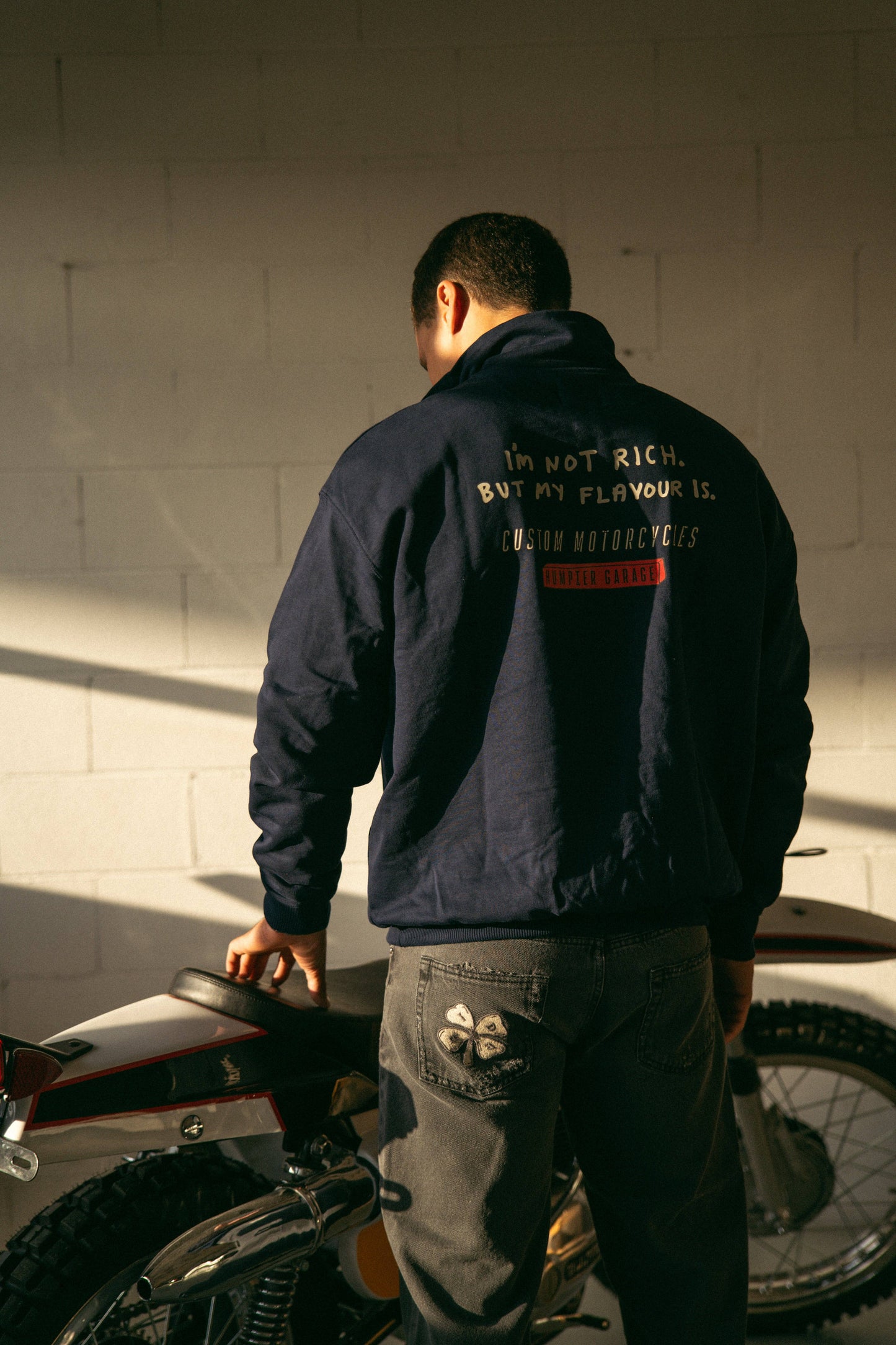 Felpa half-zip in cotone biologico edizione limitata