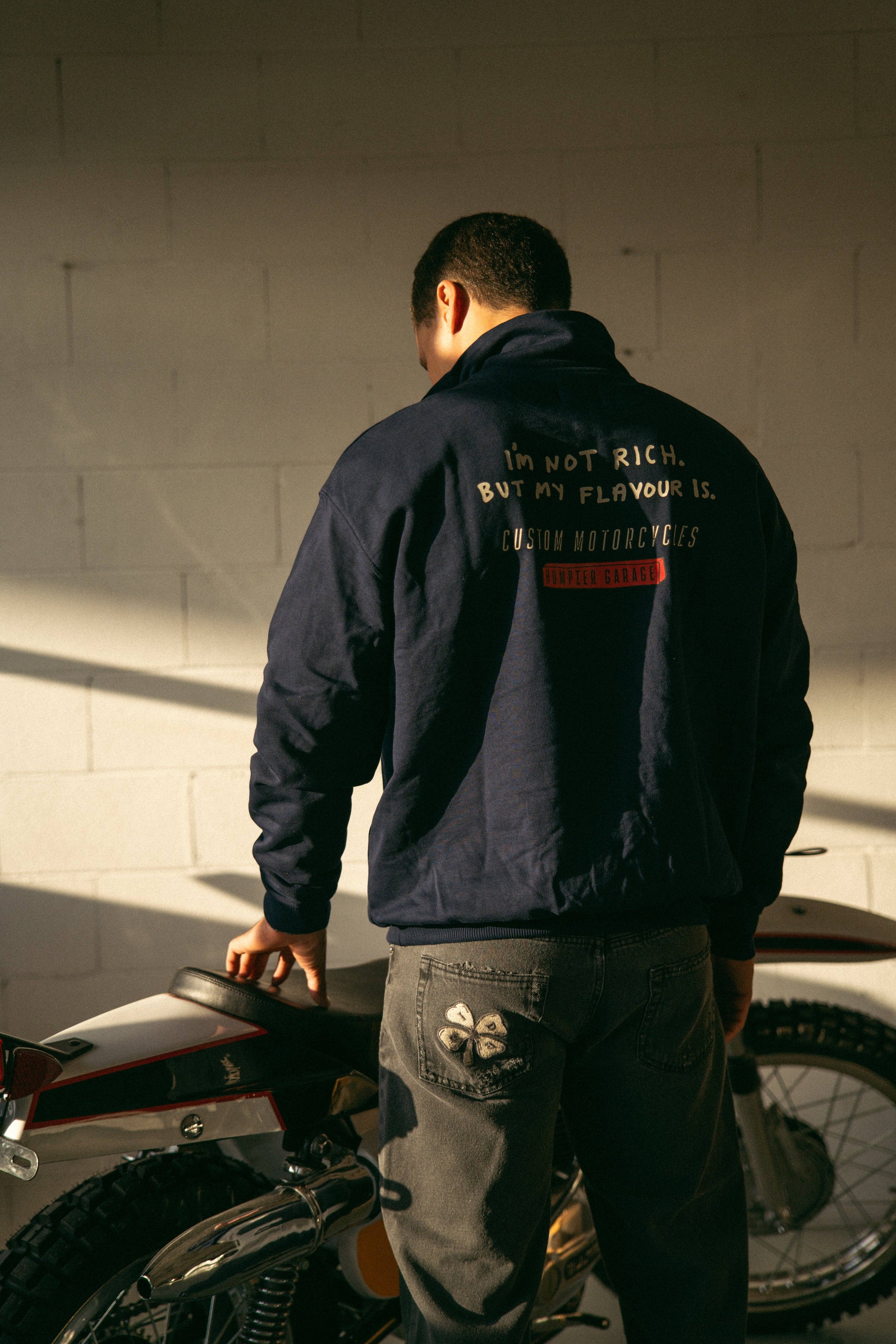 Felpa half-zip in cotone biologico edizione limitata