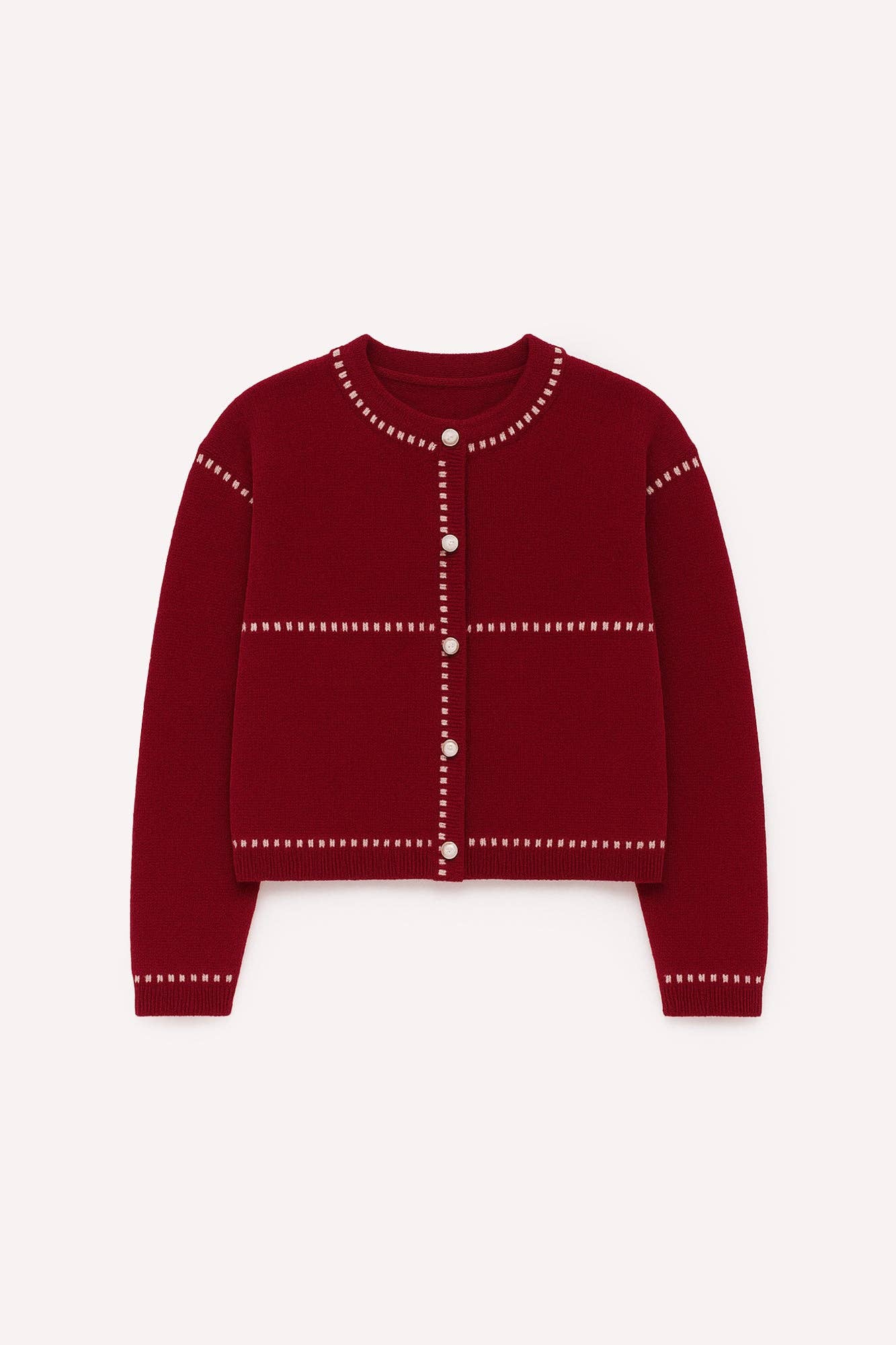 Cardigan a contrasto Rashed