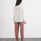 Pantaloni Peg in Twill di Cotone