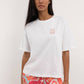 T-shirt oversize con stampa Bisous