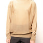 Maxi pullover glitterato con scollo a barca in maglia 3D