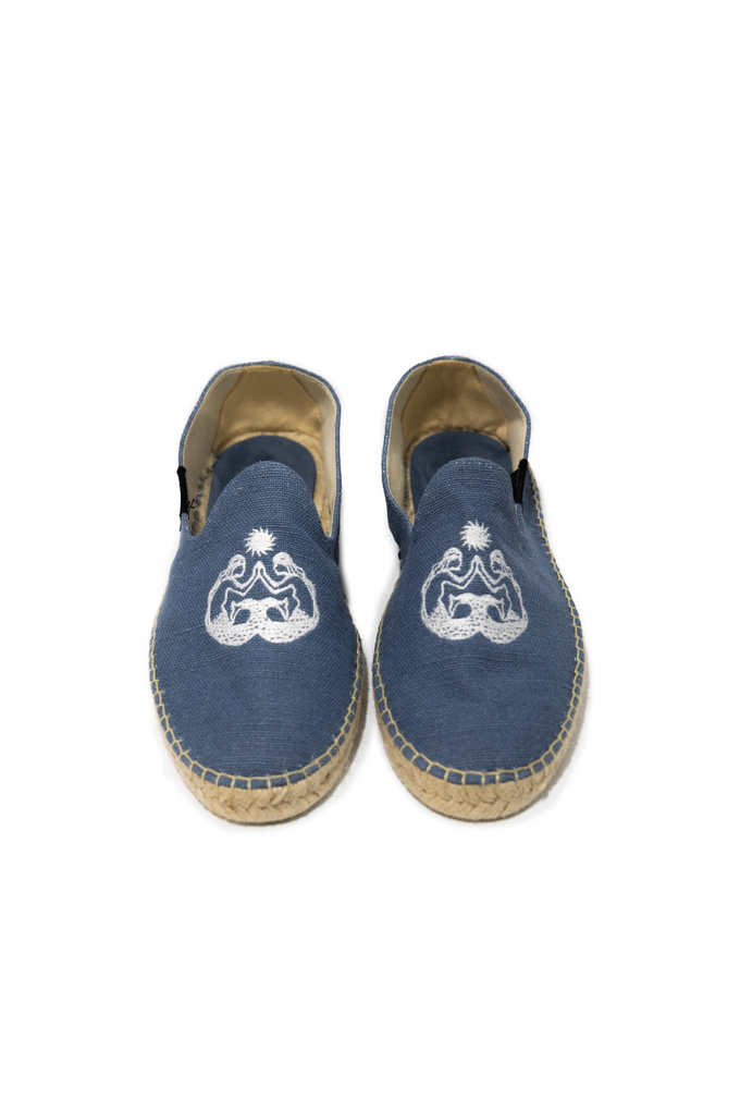 Espadrillas Mermaids in lino con suola in juta