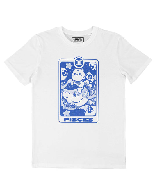T-shirt grafica Pesci in cotone biologico