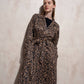 Trench coat animalier da donna
