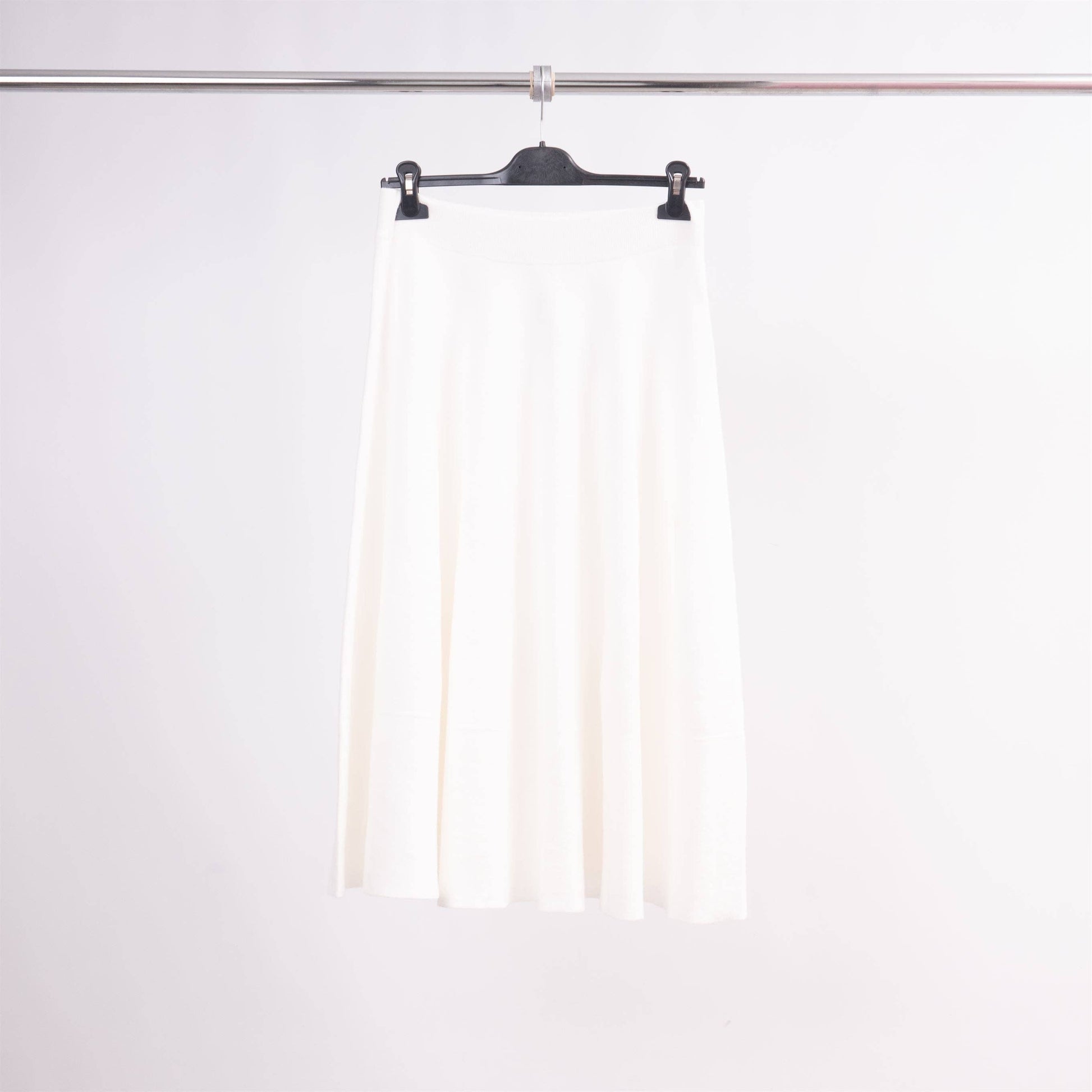 Gonna midi in maglia fluida svasata