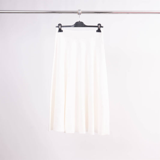 Gonna midi in maglia fluida svasata