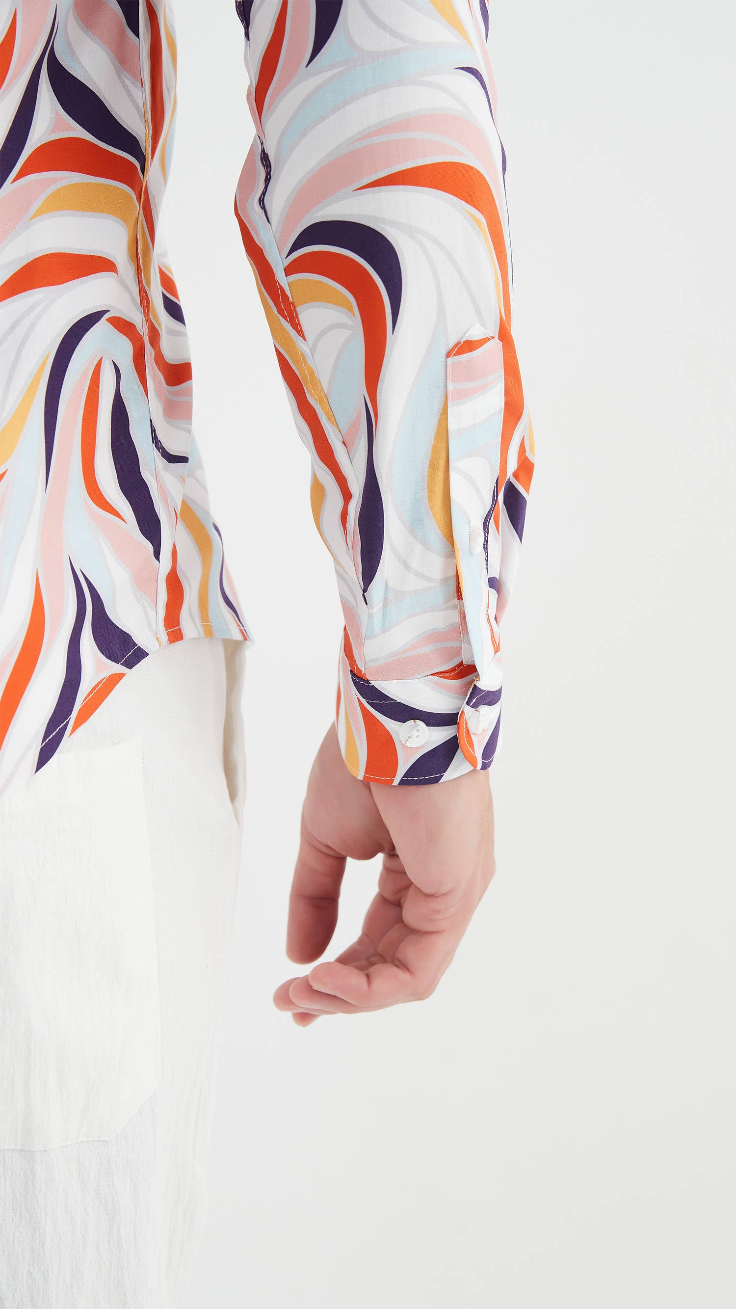 Camicia fantasia premium slim fit da uomo