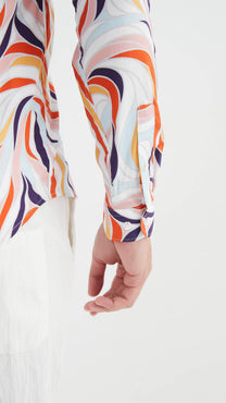 Camicia fantasia premium slim fit da uomo
