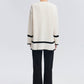 Tunica in maglia a righe bicolor