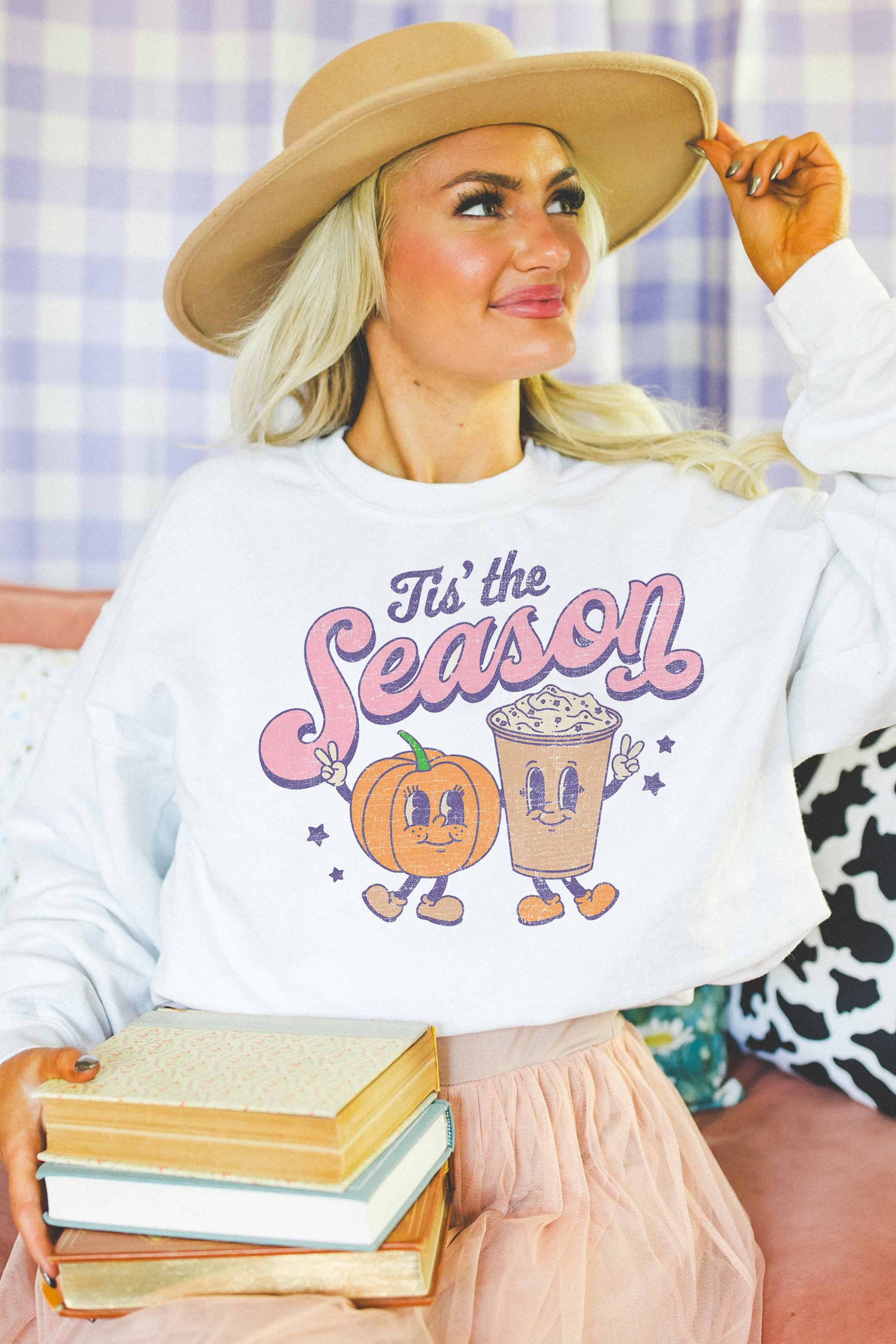 Felpa oversize grafica “Tis the Season”