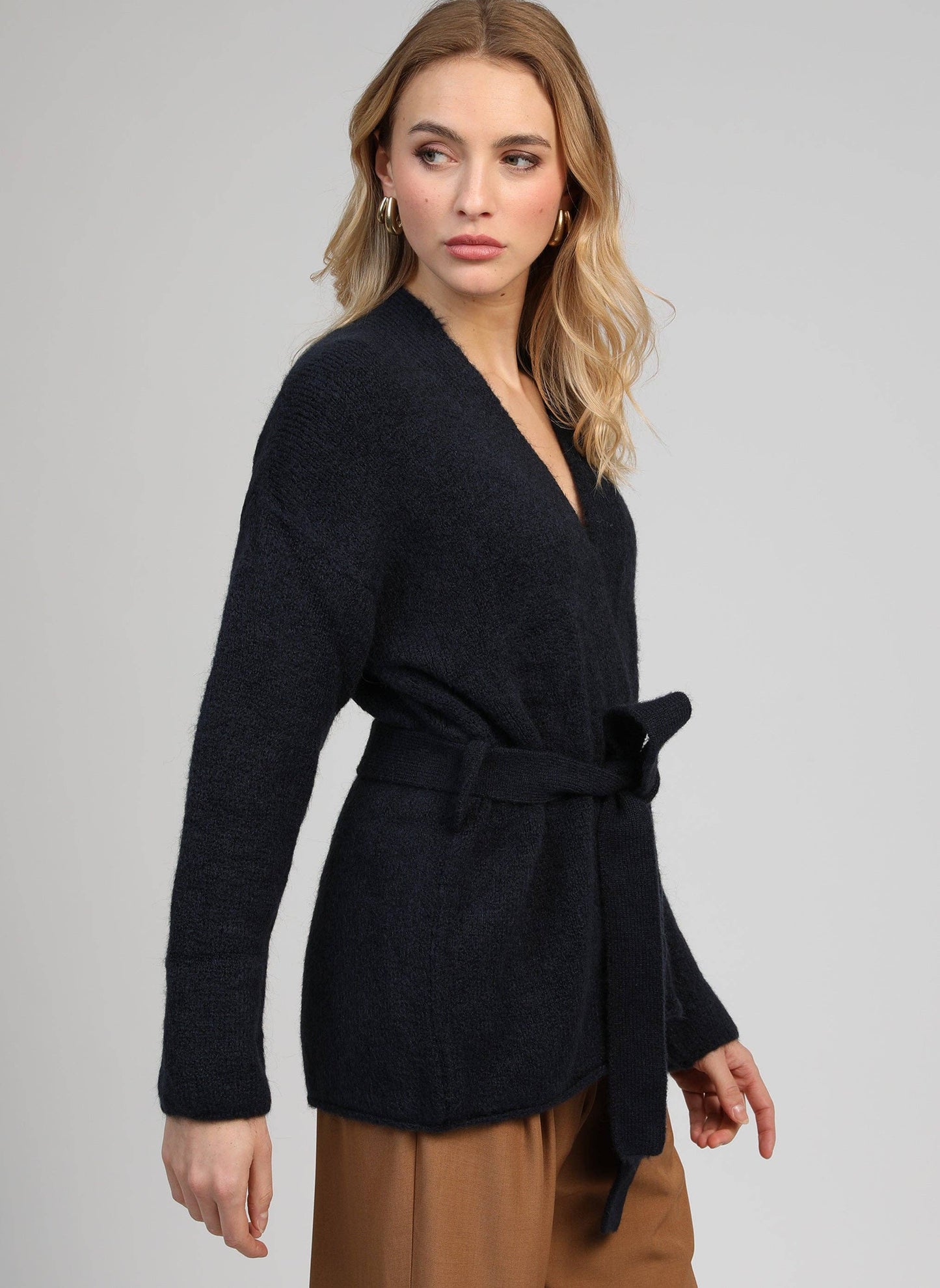 Gilet cardigan Louna blu marino da donna
