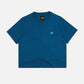 T-shirt essenziale donna in cotone biologico blu classico