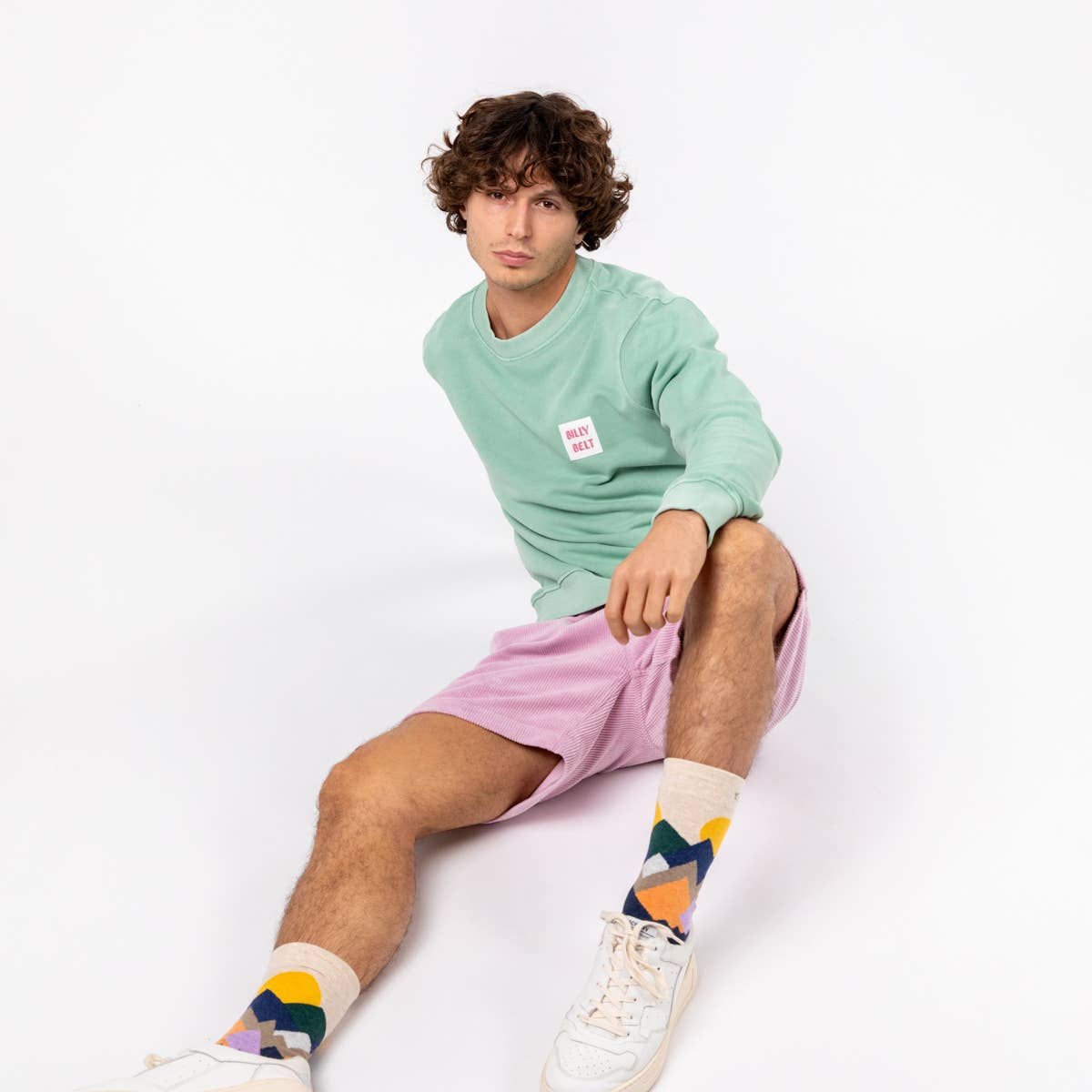 Felpa unisex Billyclub verde acqua in cotone biologico