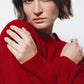 Maglione in maglia a girocollo a costine
