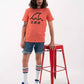 T-shirt unisex Mama con grafica giapponese in cotone biologico