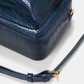 Borsa a tracolla effetto coccodrillo