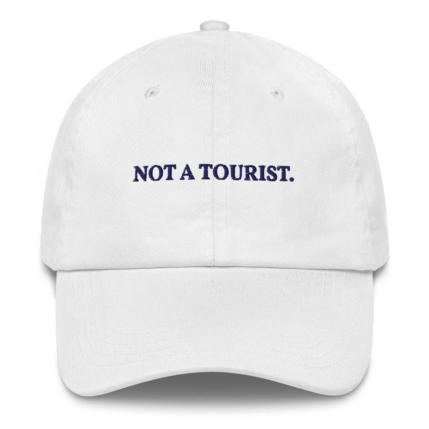 Cappellino dad hat “Not a Tourist” ricamato