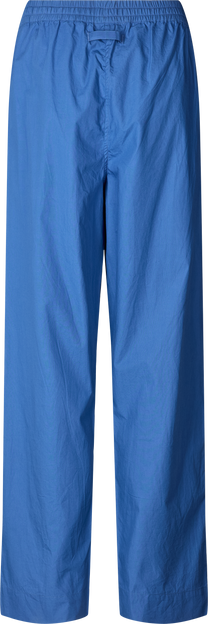 Pantaloni Astrid in popeline di cotone biologico azzurro