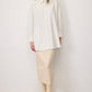 Camicia oversize ecrù a vestibilità comoda