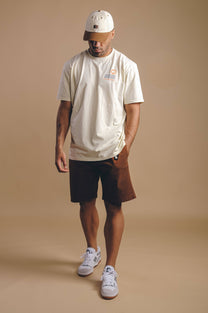 Pantaloncini da arrampicata in cotone Ecodye color caramello