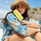 Camicetta estiva boho in voile di cotone con maniche 3/4