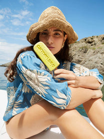 Camicetta estiva boho in voile di cotone con maniche 3/4